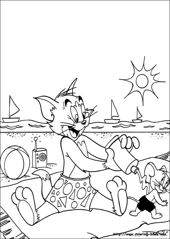 Tom and Jerry coloring picture